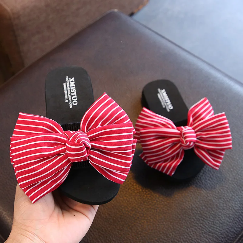 

Summer Flip-Flop Semi-high Heeled Single-strap Slipper Butterfly Flower Women's Beach Child Slippers New Non-slip Child Shoes