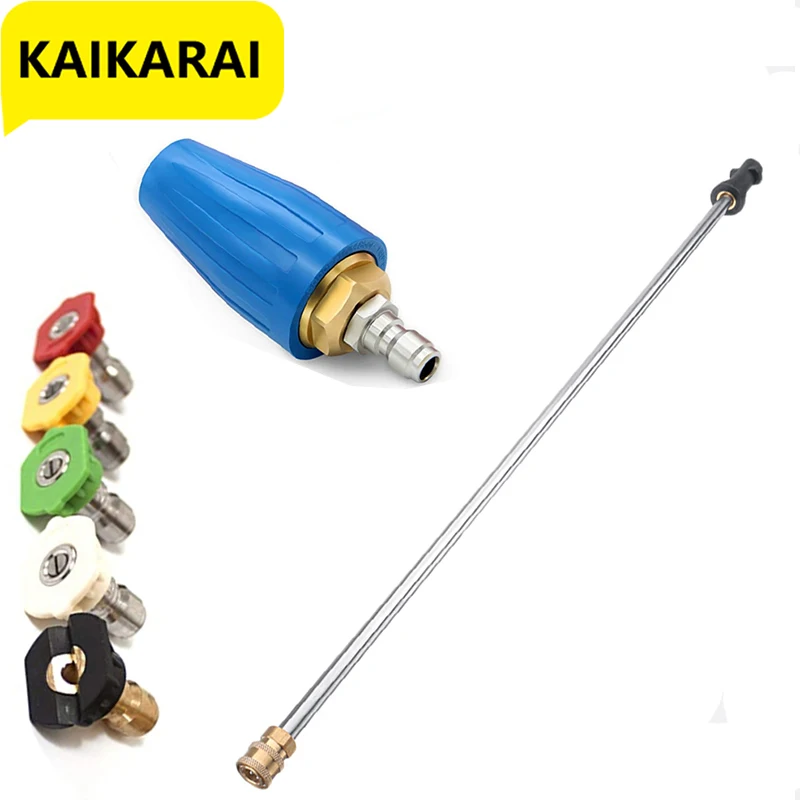 

Мойка высокого давления 4,0 галлонов в минуту 3600PSI, Форсунка с турбонаддувом, вращающаяся на 360 градусов, 1/4 дюйма, быстрое соединение