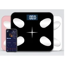 Bluetooth весы для тела и жира, электронные весы для тела, весы для тела, смарт-приложение, напольные весы, весы для домашнего здоровья, точный ЖК-дисплей