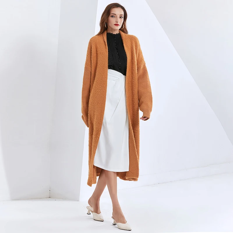 TWOTWINSTYLE Casual Elegant Women Sweater Lapel