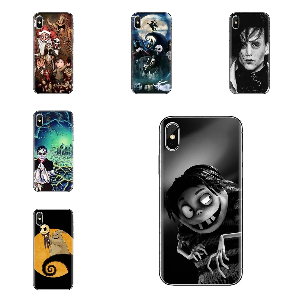 Прозрачный мягкий чехол Tim Burton для LG Spirit Motorola Moto X4 E4 E5 G5 G5S G6 Z Z2 Z3 G2 G3 C Play Plus Mini |