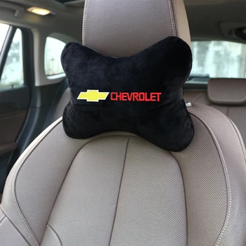 

Brand new arrival car neck pillows both side Cotton flannel single headrest for Chevrolet Captiva Colorado Cruze Spark Malibu