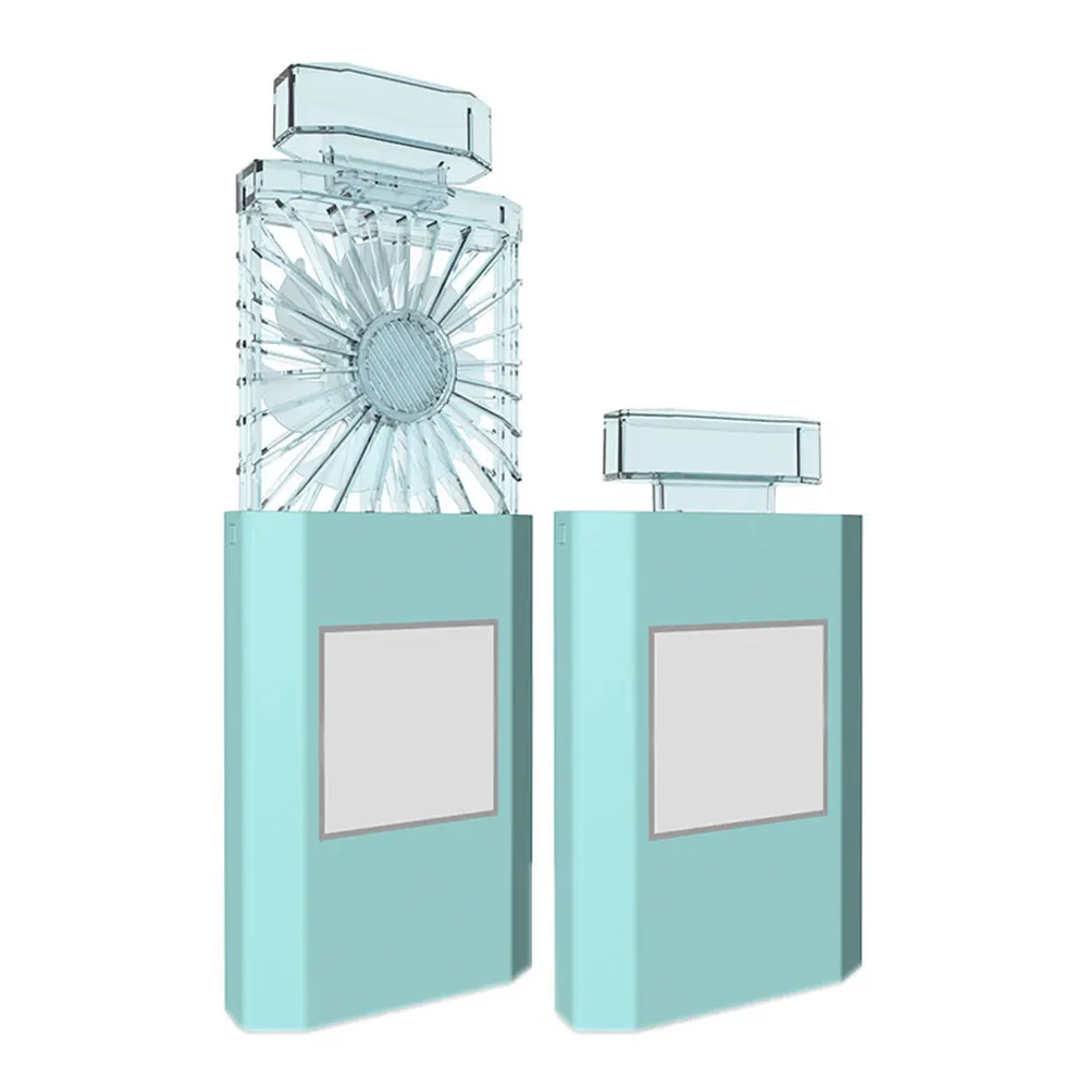 

Home Summer Cooling Quiet Portable Powerful Aromatherapy USB Rechargeable 3 Speed Desktop Pull Out Handheld Portable Mini Fan