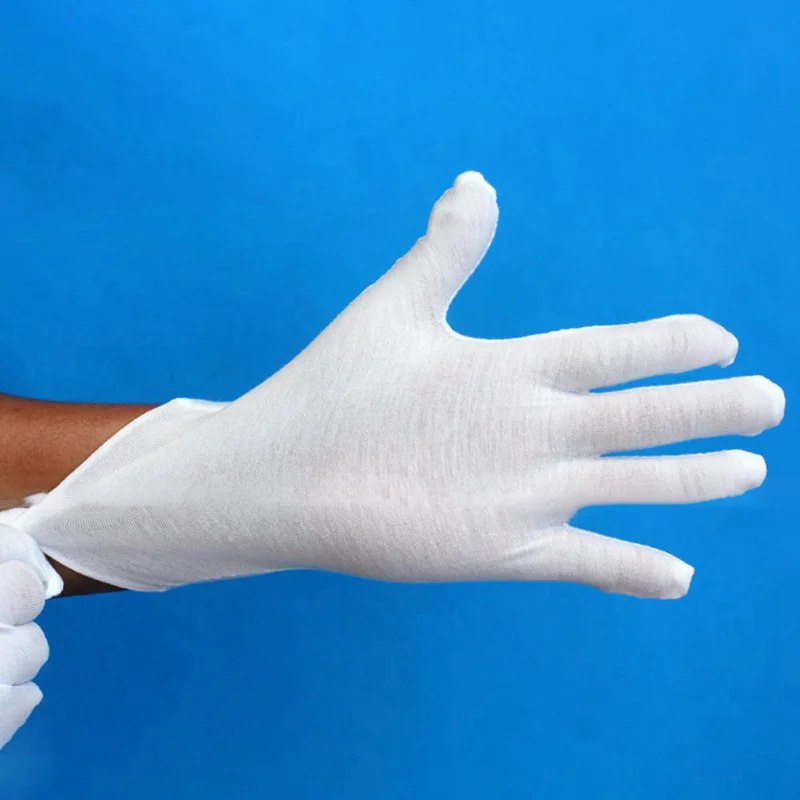 1 шт. белые рабочие толстые хлопковые рабочие хлопчатобумажные ткани тонкие средние и толстые этикеты Wenwan качественные перчатки для проверки