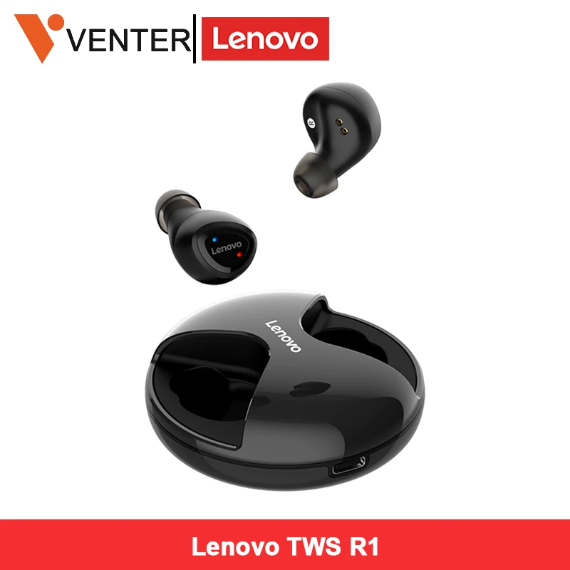 

Original Lenovo R1 TWS Earphone Wireless Bluetooth Earbuds UFO Design ACC Audio Decoding IPX5 Waterproof 12 Hours Playing Time
