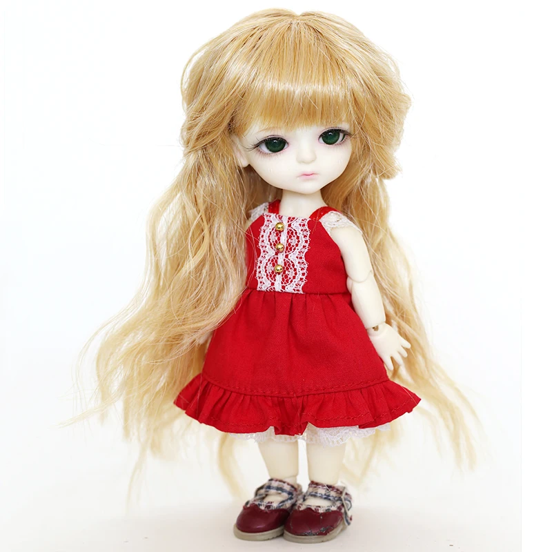 M0163 children handmade toy 1/8 Doll clothes BJD/SD doll props Accessories colorful Little maid dress 1pcs
