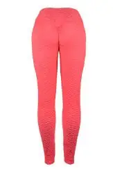 orange pink Женские антицеллюлитные леггинсы для фитнеса, фитнеса, женские эластичные штаны для йоги, спортивный пуш-ап - Цвет: orange pink