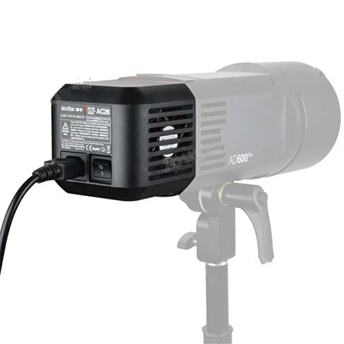 Godox AC26 AC блок питания адаптер с кабелем для AD600PRO наружная вспышка CD50