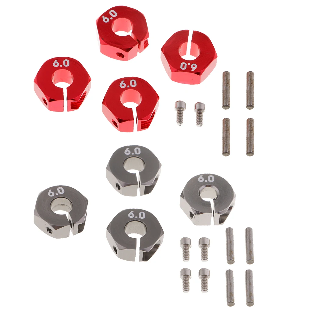 MagiDeal 12x5mm Wheel Hex Hub Pins Drive Adapter for 1/10 Traxxas Slash RC Car Truck Accs