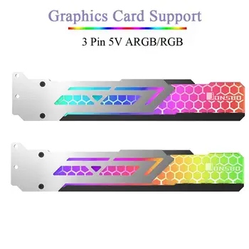 

Jonsbo V3 ARGB/RGB Gorgeous Graphics Card Support Frame Chassis LED Video Card Holder Bracket for 3 Pin 5V ARGB Motherboard