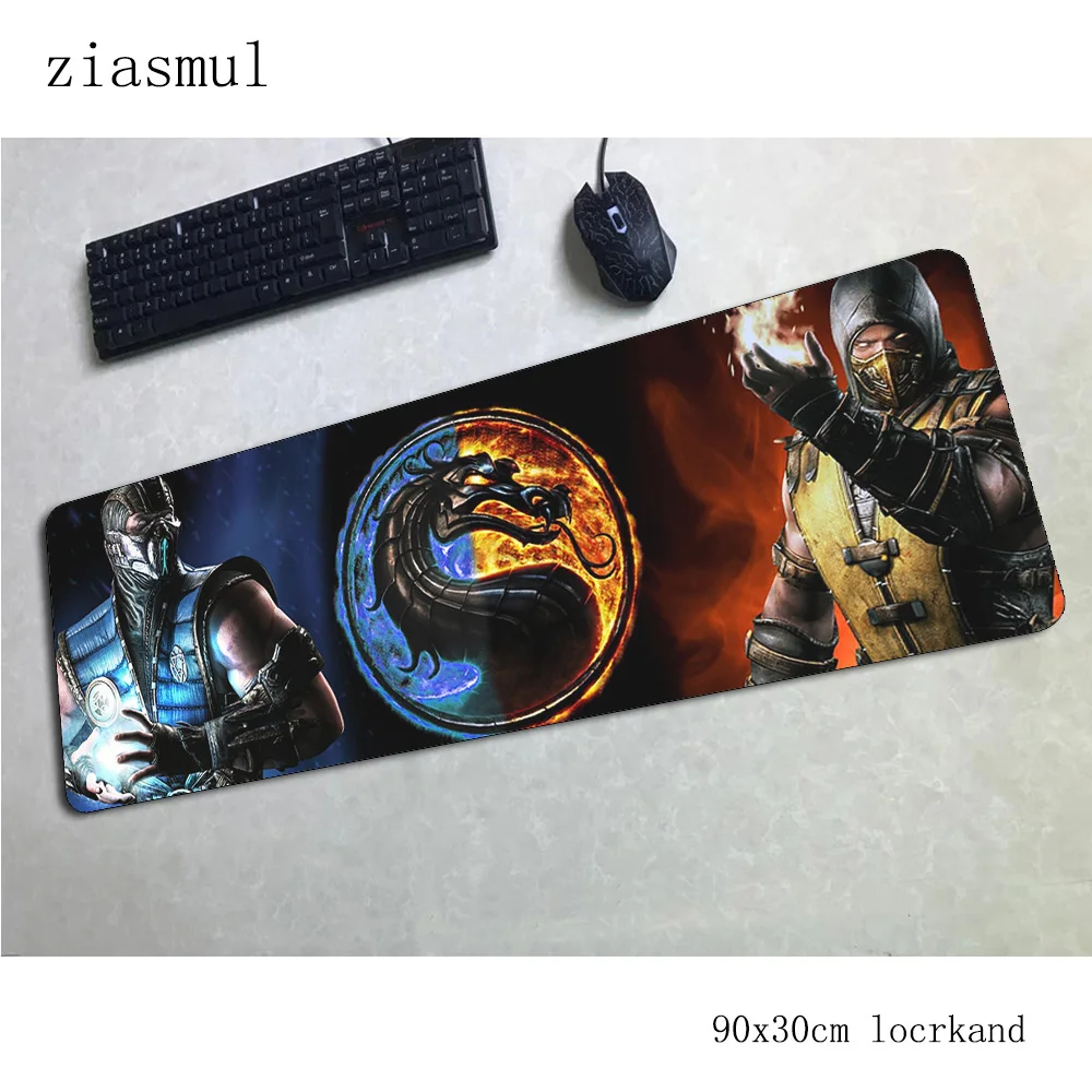 Mmoral kombat коврик для мыши 900x300x3 мм коврик для мыши крутой игровой коврик для мыши геймер HD шаблон персонализированные коврики для мыши Клавиатура ПК коврик