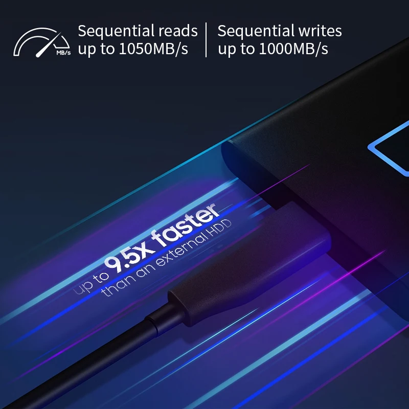 Samsung T7 Touch SSD 500 ГБ 1 ТБ Распознавание отпечатков пальцев разблокировка Type C