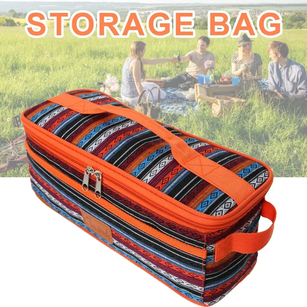 

Ethnic Style Kitchenware Storage Bag Kitchen Utensils Organizer Supplies For Outdoor Camping Picnic