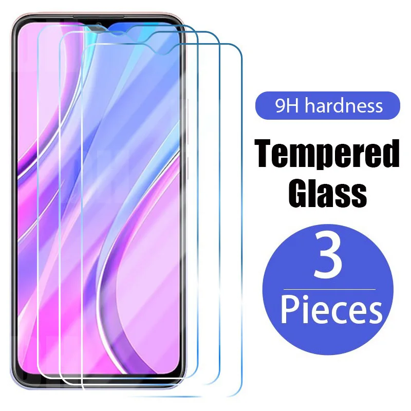 mobile phone screen protector 3PCS Tempered Glass For Xiaomi Redmi Note 7 8 9 10 10S Pro 9C 9A 9T Poco M3 X3 GT Mi 10T 11T 11 Lite 9A 5G NE Screen Protector phone glass protector