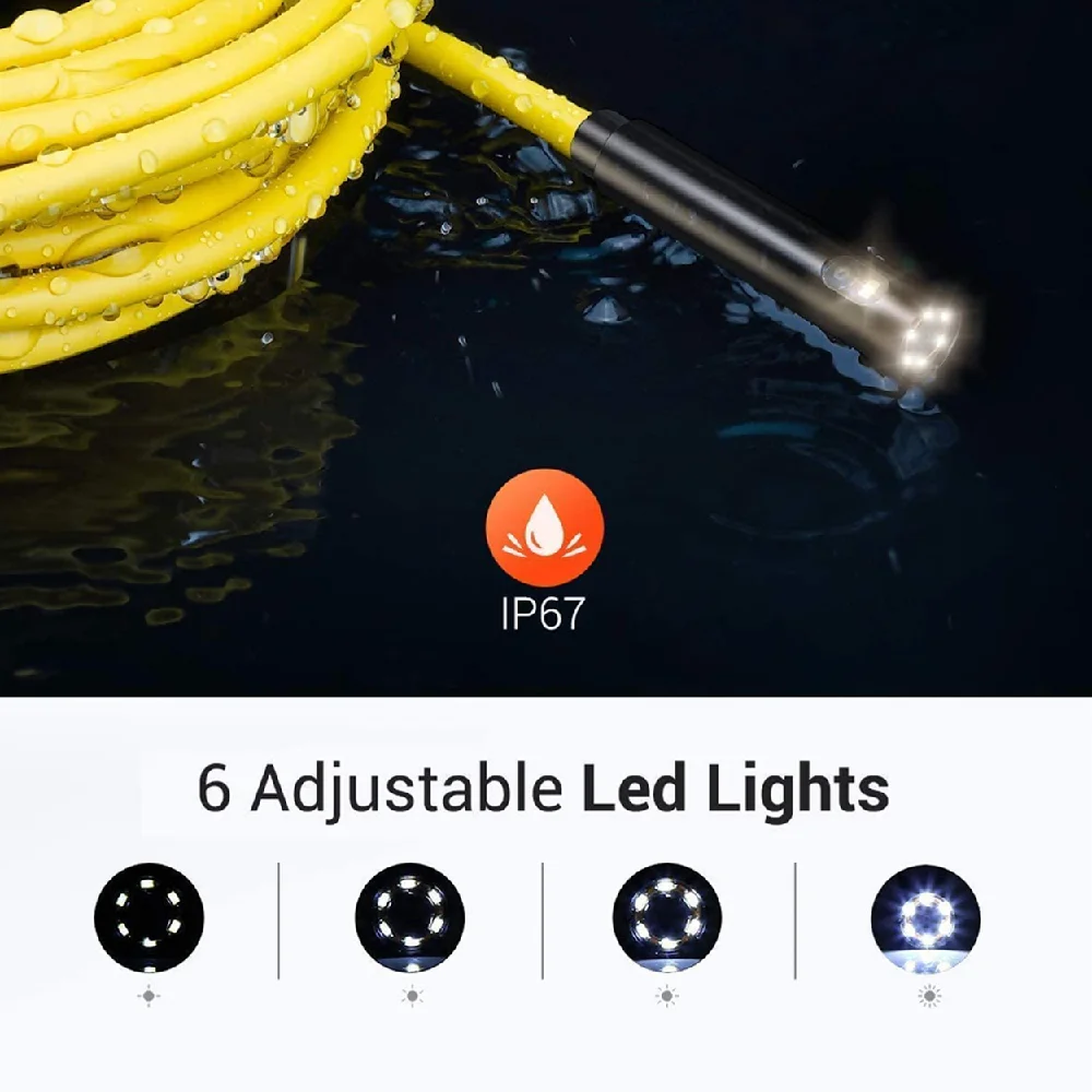 DEPSTECH Endoscopio Industriale 1080P - Doppia Lente, Schermo 5" IPS, Cavo 5M | Per Ispezioni Idrauliche E Meccaniche - Foto 10