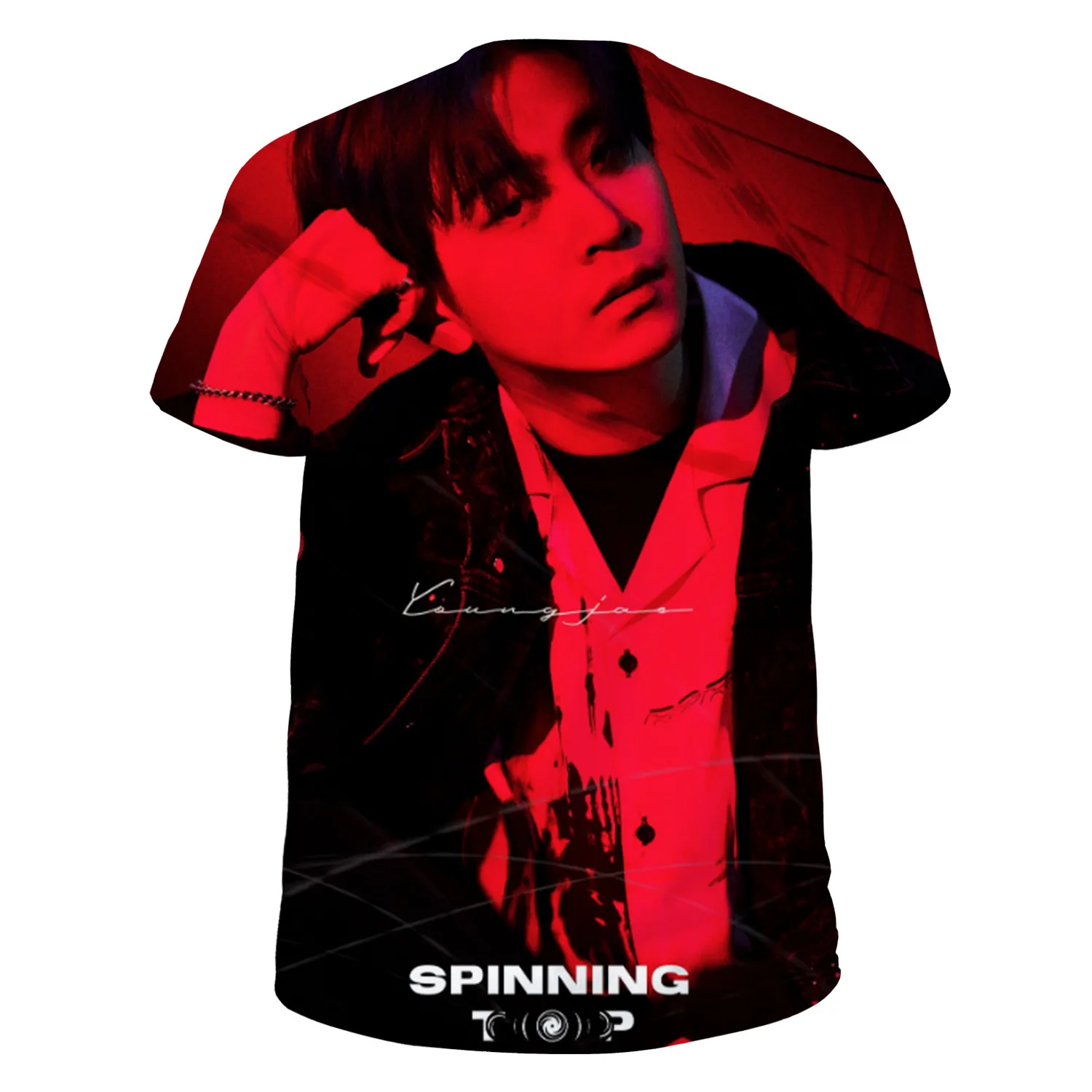 KPOP Got7 волчок Футболка женская 2019 новый стиль футболка Femme Vogue Jackson Junyoung Mark BAMBAM