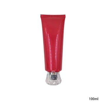 

Empty 100ml Red Soft Cosmetic Tube with Acrylic Diamonds Lid