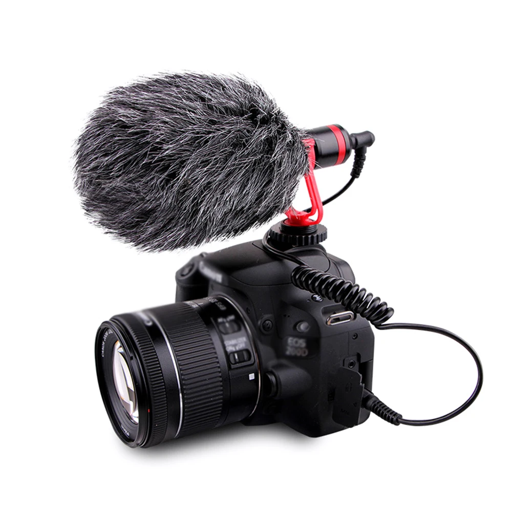 LATZZ LZ-A2 профессиональный конденсаторный микрофон видео записывающий конденсаторный микрофон 3,5 мм для SLR камер Видеокамеры смартфон