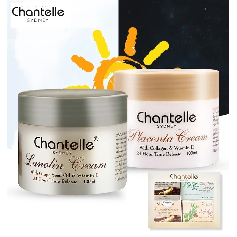 Chantelle Sheep Placenta Collagen Lanolin Cream Gift Sets Soap