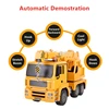 Simulation Lifted Crane 2.4G Remote Control Crane Light Can Lifted UP & Down All Round Driving Programm Demo Engineering Vehicle 2