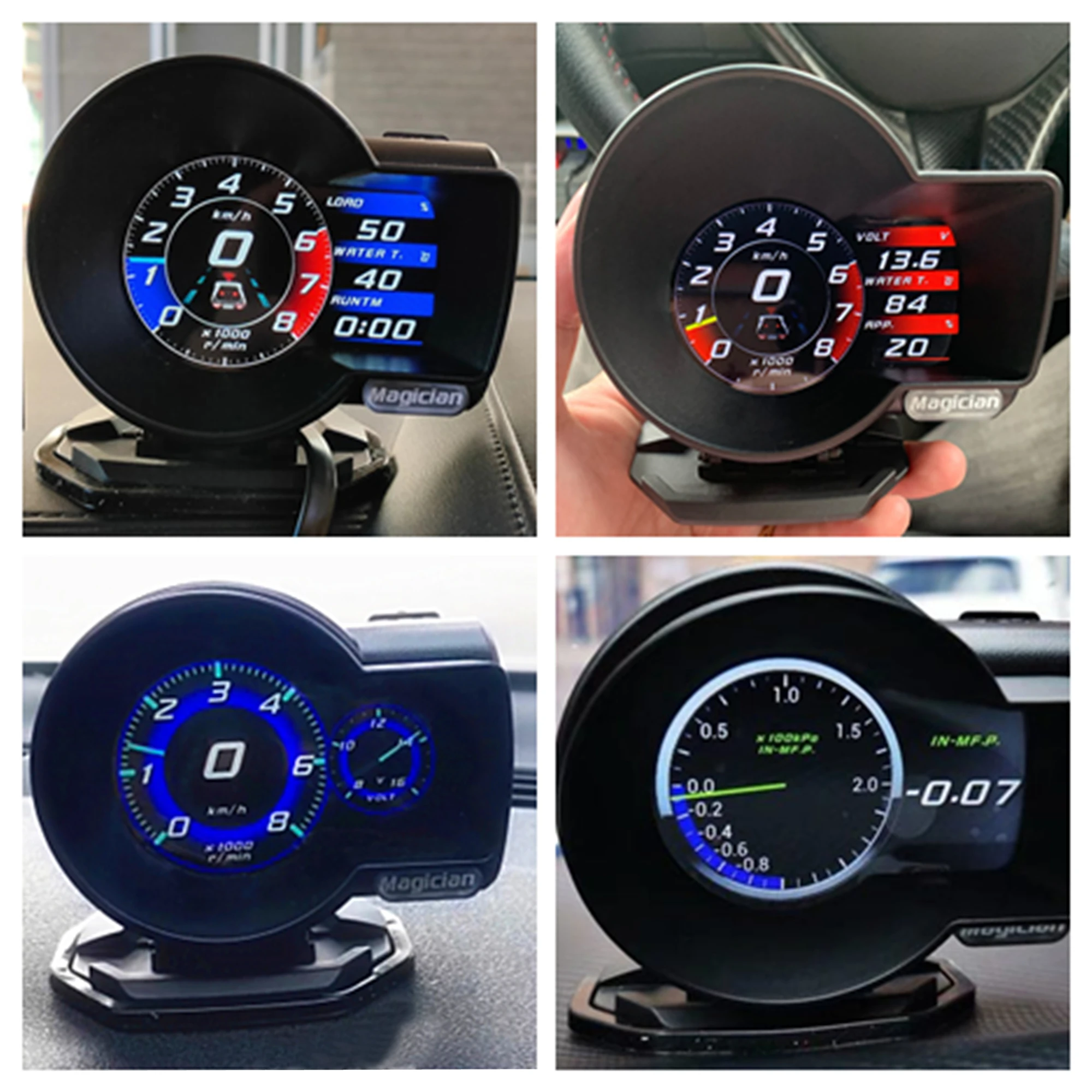 Профессиональный фокусник OBD2 F835 дисплей на голову Автомобильный цифровой датчик