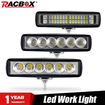 

2Pcs 18w 28w DRL LED Spot Flood Work Light Worklight 10-3-0V 4WD 12 volt led work lights for Off Road Vehicle SUV car trucks