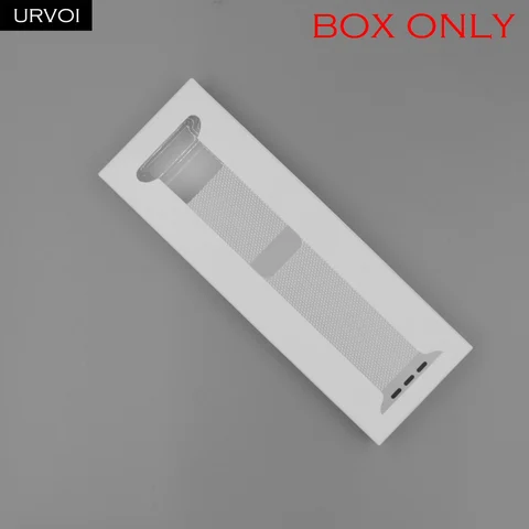 retails sale box for Apple Watch milanese loop sport loop silicone band paper box with plastic inner 3 pcs gift packaging