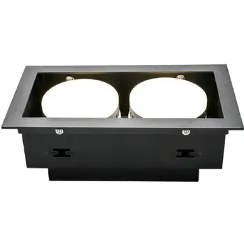 

white or black Double square Recessed LED downlight GX53 20W 30W LED Spot light LED ceiling lamp Free shipping