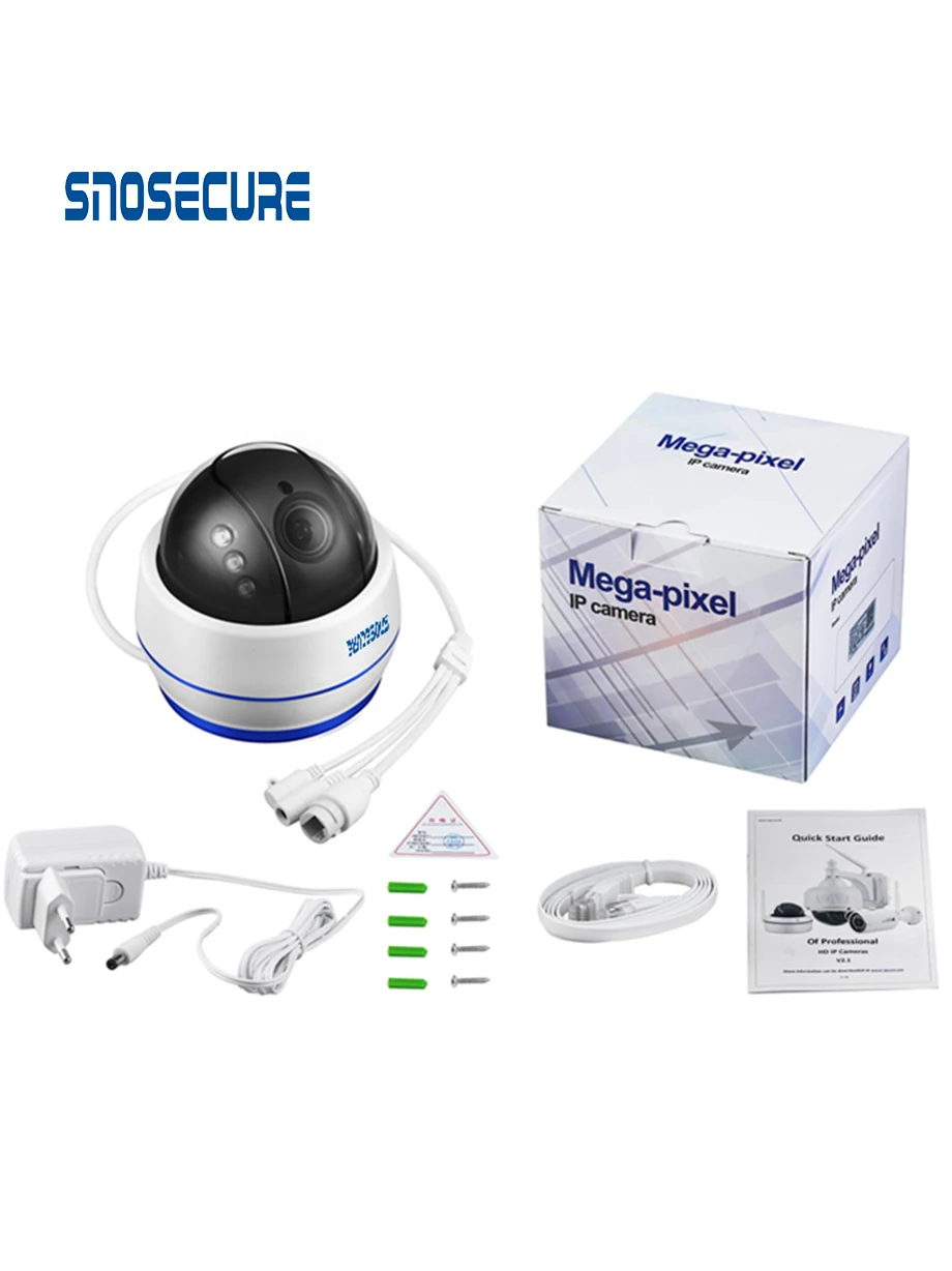 SNOSECURE H.265 Wifi IP камера 5MP 5X Zoom аудио запись CCTV камера ночного видения безопасности видеонаблюдения ONVIF P2P POE