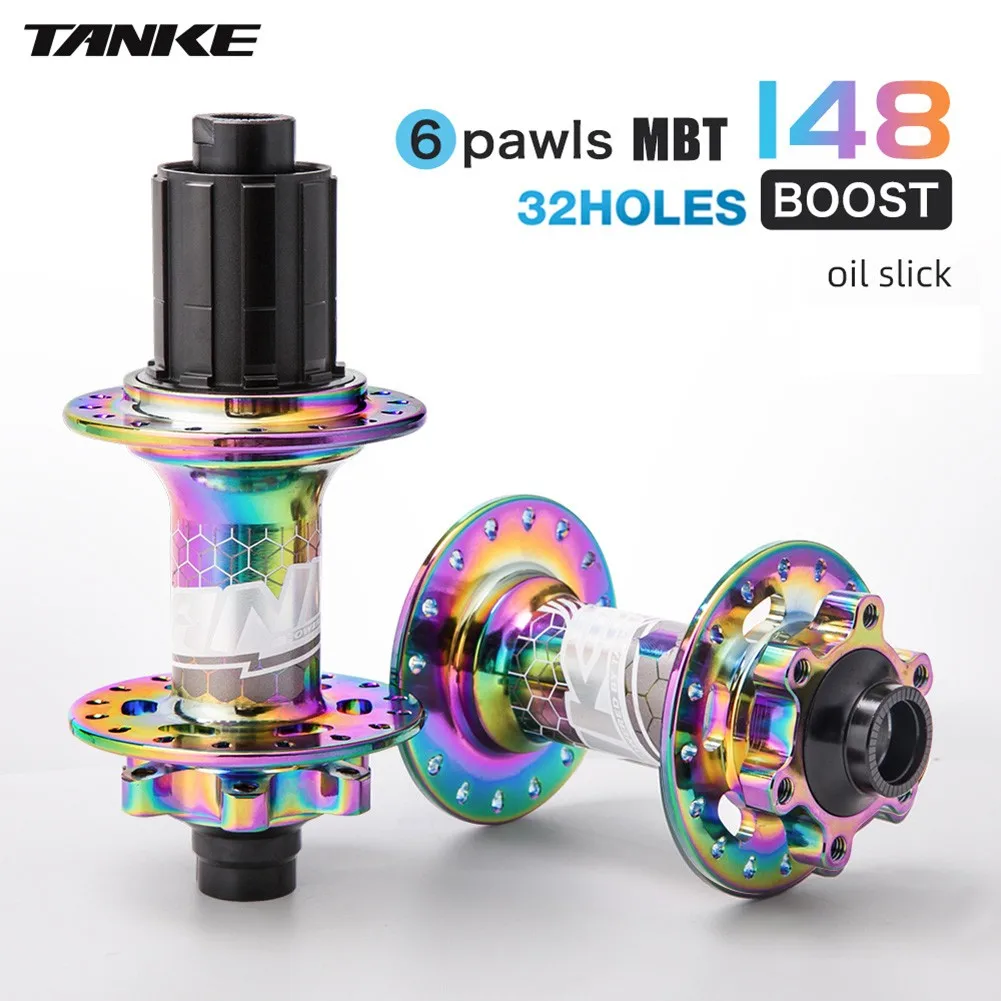 MTB Bike Hubs 32 Holes 6 Pawls 142mm/148mm Thru Axie Aluminum Alloy Hub