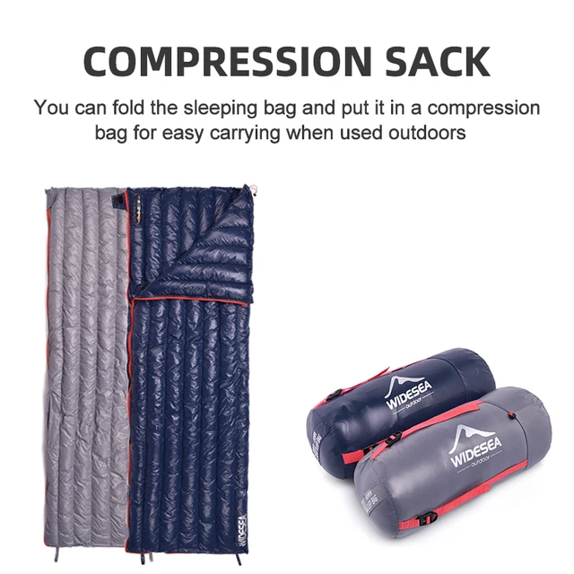 Camping Ultralight Sleeping Bag Down Waterproof Lazy Bag Portable Storage Compression Slumber Bag Travel Sundries Bag 5