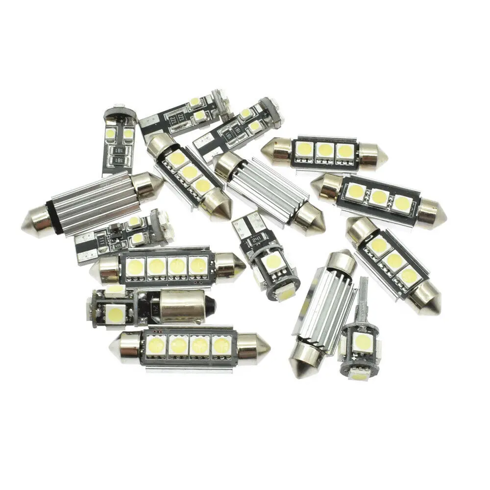 

16pcs/set Dome Reading Lamp Canbus Car Interior LED Chip Light Bulbs Kit For Volkswagen Passat B6 2006-2010