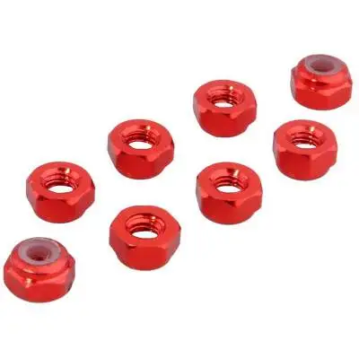 8 шт. легкосплавные колеса для автомобиля Wltoys A959 шестигранный замок гайка для шин для Rc хобби модель автомобиля 1/18 1/18 колеса A969 A979 K929 A580042 - Цвет: Красный