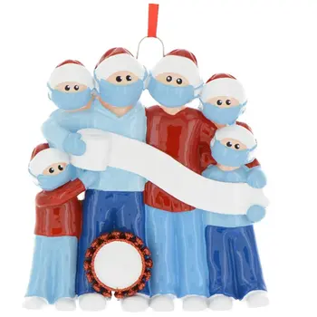 

Diy Name Greetings Non-Resin Mask Snowman Christmas Tree Hanging Pendant Family Series Christmas Ornament