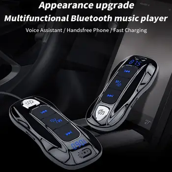 

Car Bluetooth BC56 QC3.0 Fast Charging Vehicle Bluetooth MP3 Player TF Audio FM Transmitter 2.4A Bluetooth Charge