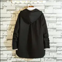 Европейская и американская мужская модная рубашка с капюшоном, Тренч, Мужское пальто большого размера средней длины