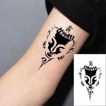 

Waterproof Temporary Tattoo Water Transfer Buddha Avatar Stone figure butterfly Flower bird fake flash tatoo for man woman kids