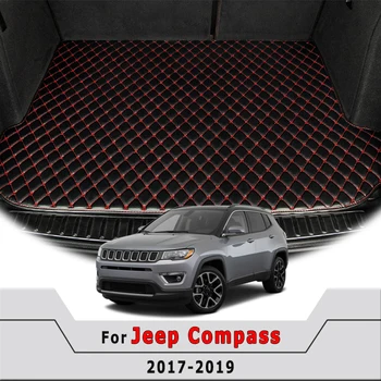 

For Jeep Compass 2017 2018 2019 2020 Car Trunk Mats Carpets Cargo Cover Tail Rear Back Waterproof Protect Rugs Auto Accessories