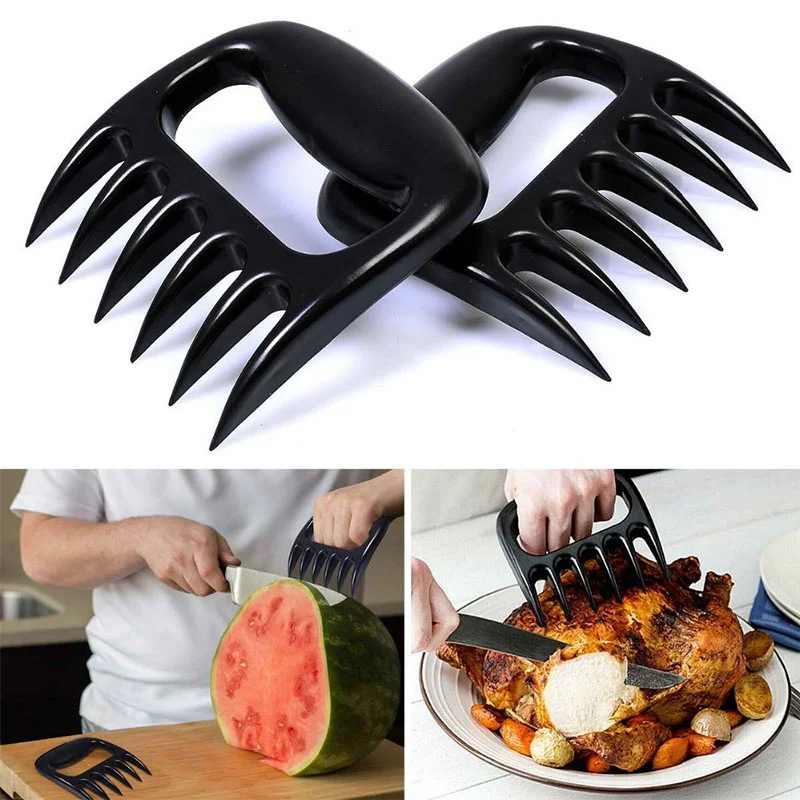 

1 Pcs BBQ Bear Paws Claws Meat Handler Fork Tongs Pull Shred Pork BBQ Shredder Fruit Lift Tongs Pull Handler Handling