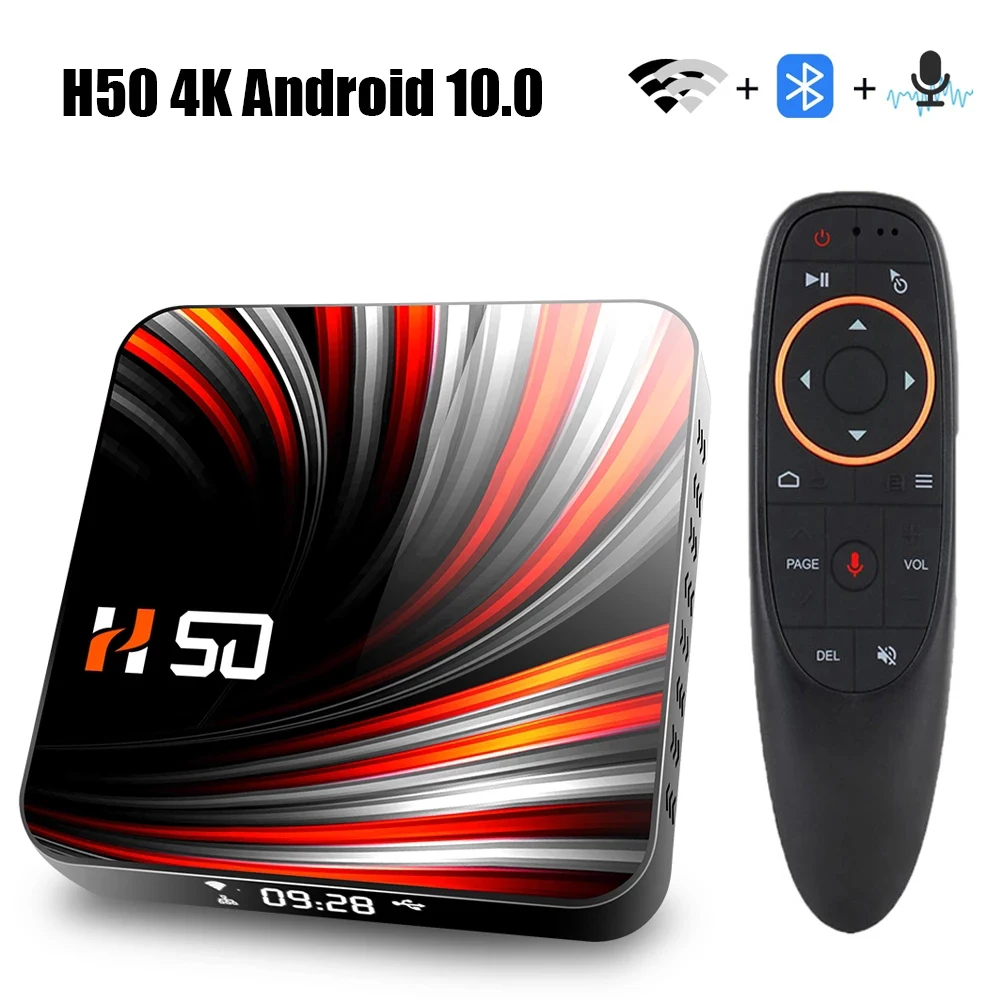 Android TV Box 10 4 ГБ 32 64 Гб 4K H.265 медиаплеер 3D видео 2 4G 5 ГГц Wifi Bluetooth Smart телеприставка|pc