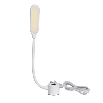 COB 재봉틀 조명 구즈넥 LED 조명, 산업용 드릴 프레스 조명용 방수 마그네틱 베이스 작업 램프, 6W