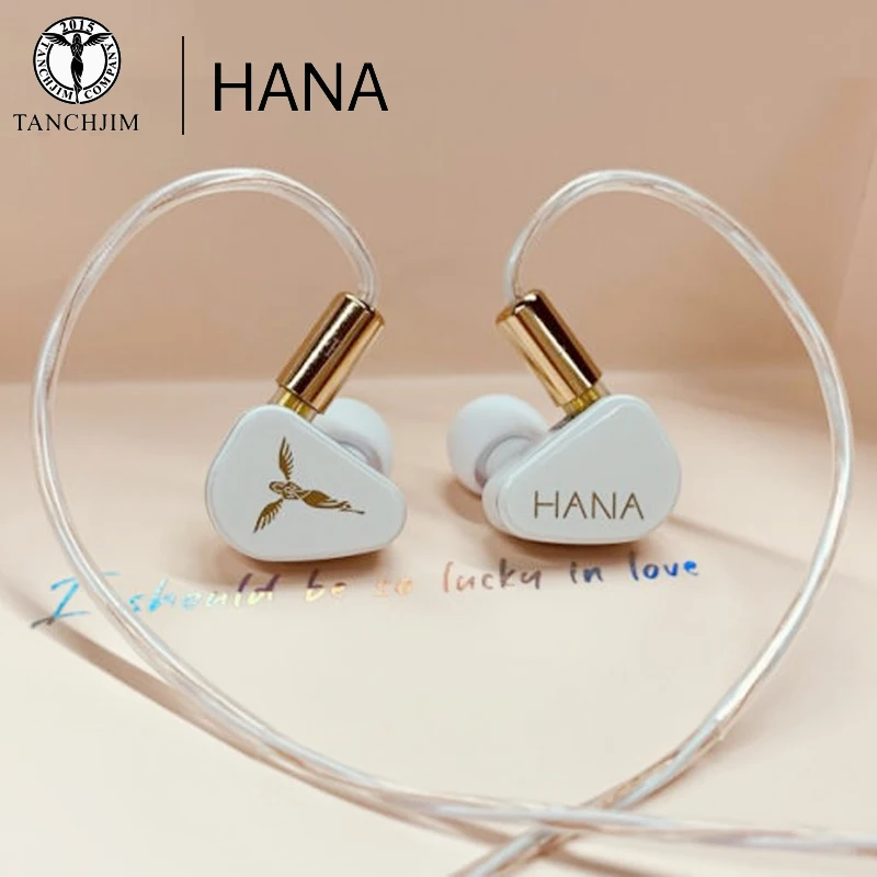 TANCHJIM HANA Dynamic Driver In Ear Earphone HiFi Monitor Audiophile Earphones Earbuds with 2Pin 0 78mm cable Earphone