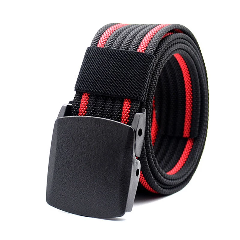 Mens Nylon Belt Tactical Military Plastic Buckle Waist Belt Army Combat Gear Outdoor Prevent Allergy High Quality Belts