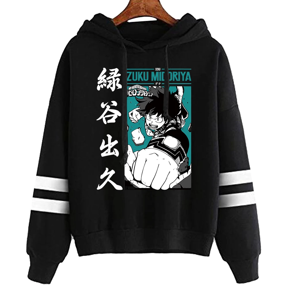 Sudadera con capucha de My Hero Academia para hombre y mujer, jerséis, sudaderas con capucha de Anime Deku, ropa de calle