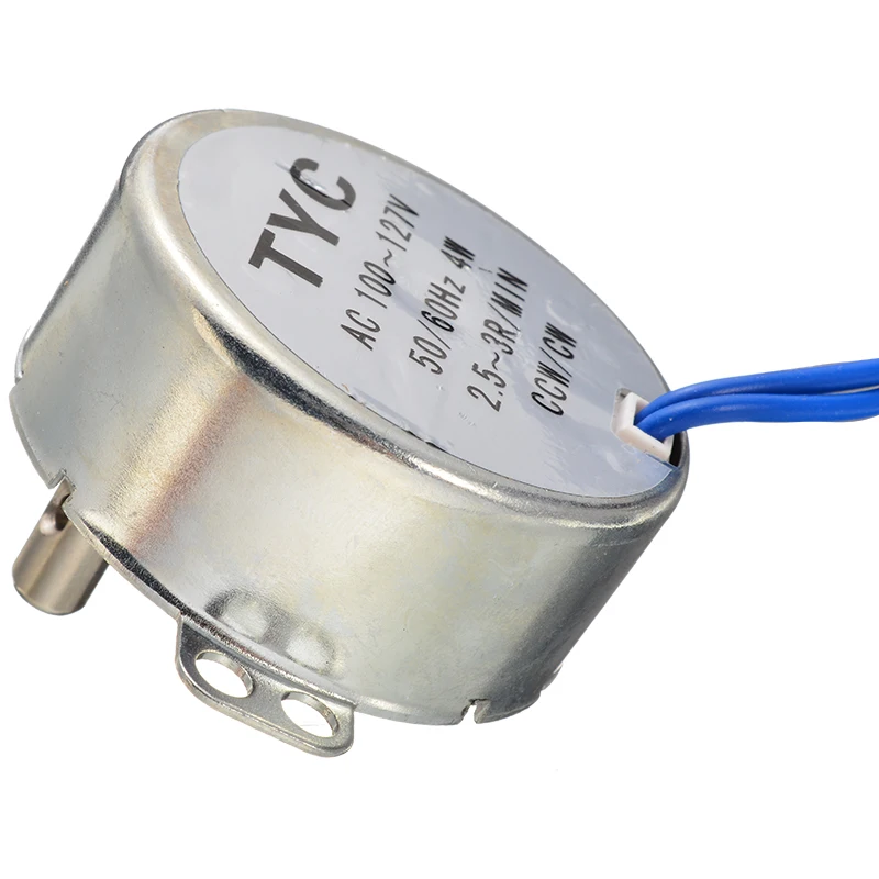 Проигрыватель Синхронный двигатель CCW/CW направление 4W 50/60Hz 2,5-3 оборотах переменного тока 100-127V Электрический Синхронные двигатели для вентилятор сжечь печь