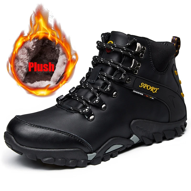 New Men Waterproof Hiking Shoes Breathable Tactical Combat Army Boots Outdoor Climbing Shoes Non-Slip Trekking Sneakers For Men