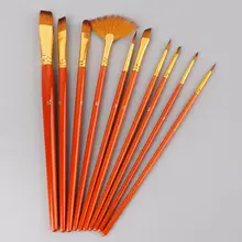 20 шт набор кистей для рисования для художника нейлоновые волосы акварельные акриловые масляные краски для рисования принадлежности для рисования