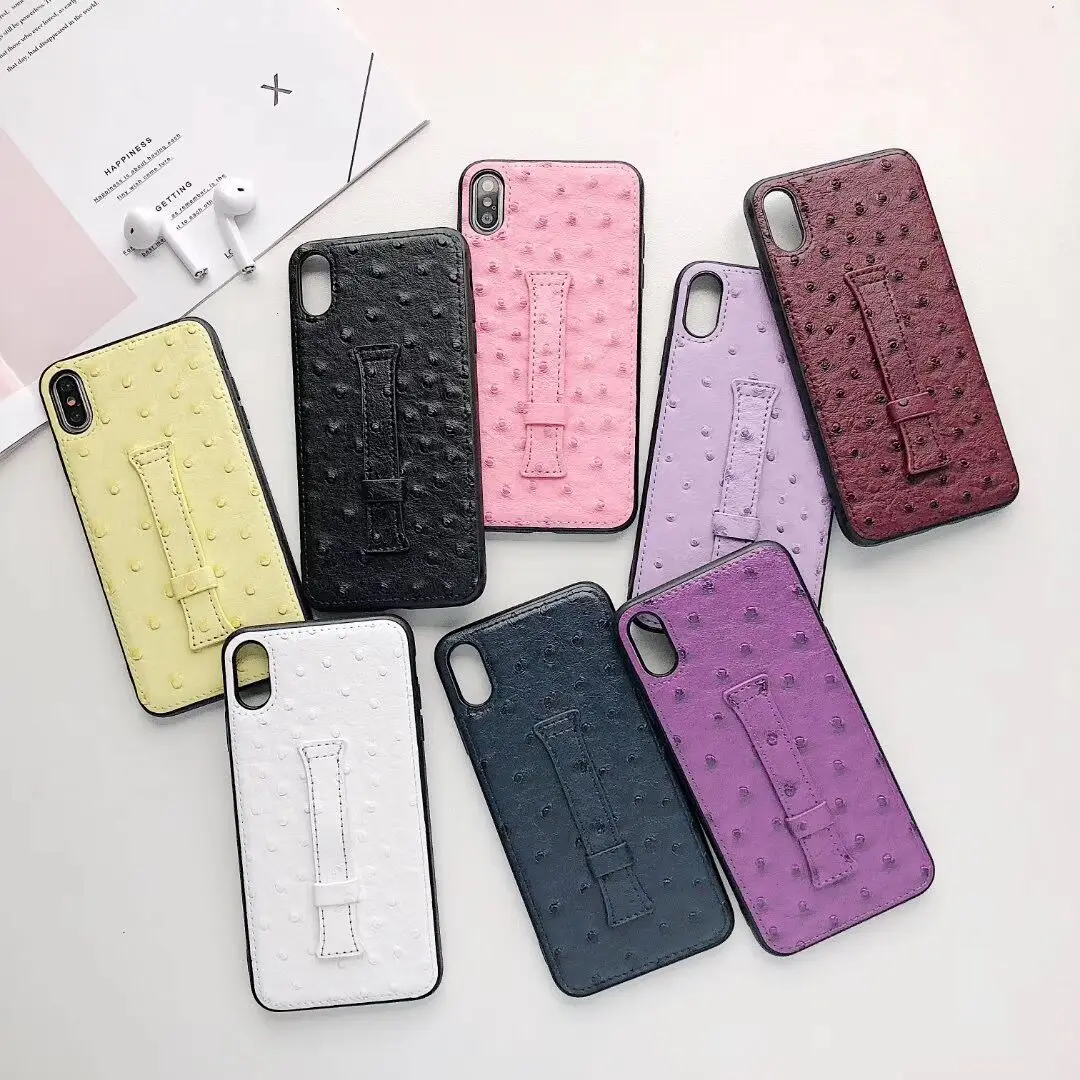 

Simple Luxury stereoscopic case for iphone X XS MAX XR 8 7 6 6S plus Couple phone cover leather Business Crocodile skin fundas