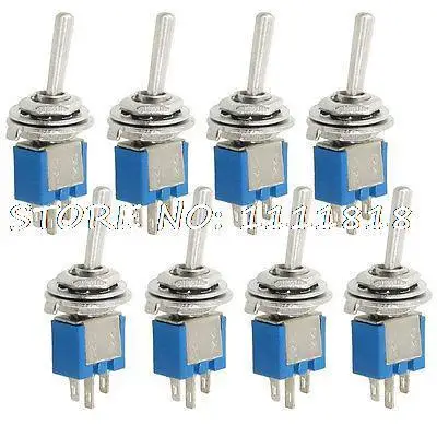 

8 x AC 125V 3A ON/ON 3 Solder Lug Terminals 2 Way 1P2T SPDT Mini Toggle Switch