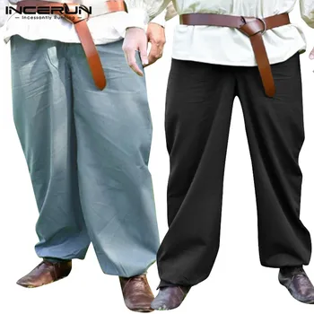 

INCERUN Fashion Men Solid Baggy Casual Pants Retro Joker Harem Trousers Street Hip-hop Mens Stretch Elastic Sweatpants Joggers